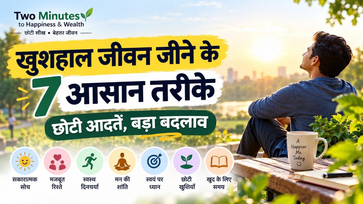 खुशहाल जीवन जीने के 7 आसान तरीके: छोटी आदतें, बड़ा बदलाव